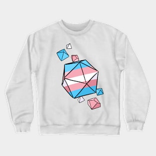 Trans Pride Flag Dice Crewneck Sweatshirt